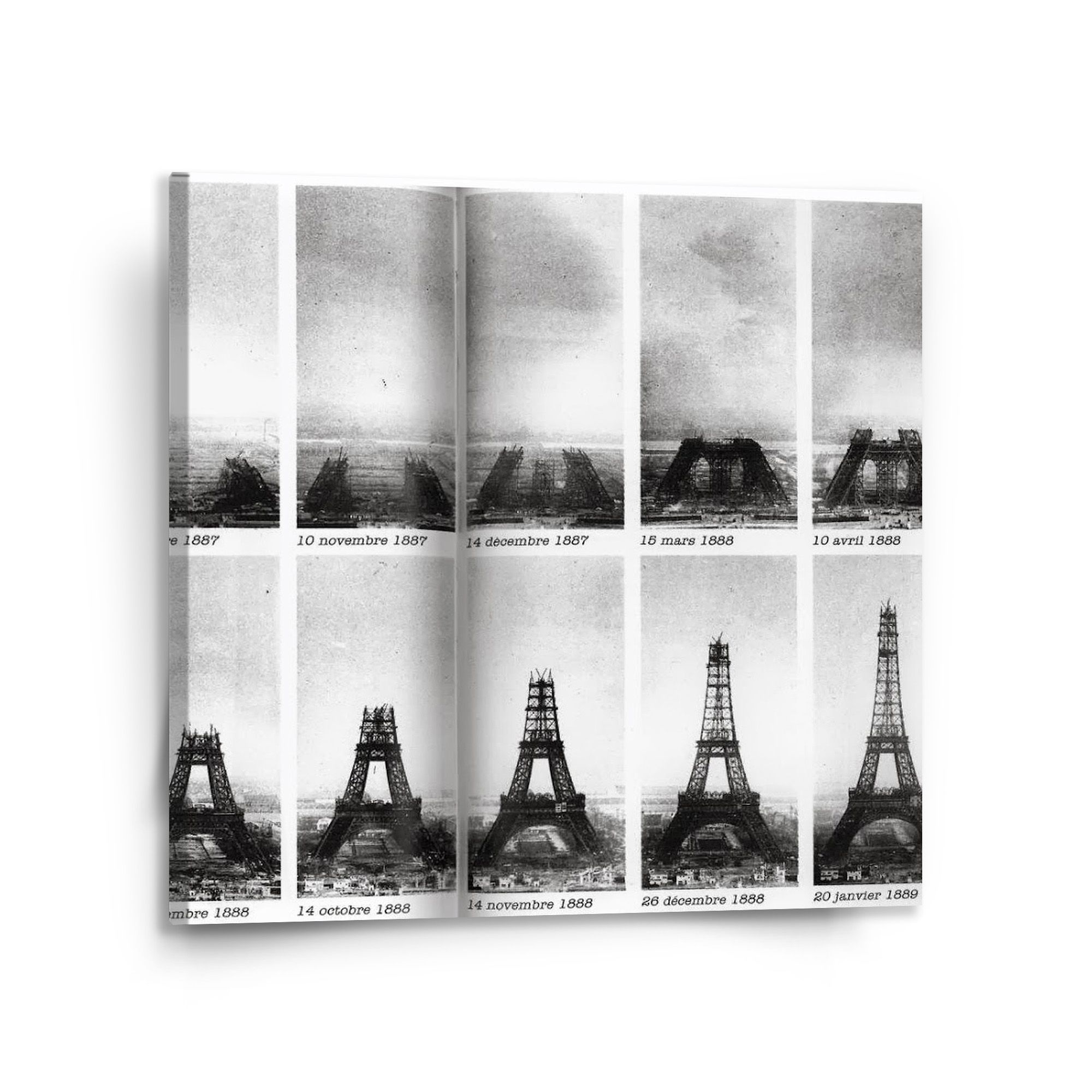 Obraz SABLIO - Eiffelova věž stavba 110x110 cm - E-shop Sablo s.r.o.