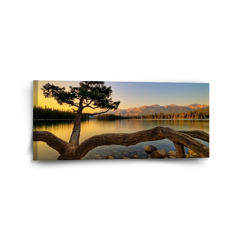 Obraz SABLIO - Strom u jezera 110x50 cm - E-shop Sablo s.r.o.