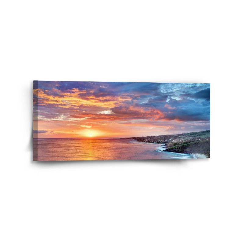 Obraz SABLIO - Západ slunce nad mořem 110x50 cm - E-shop Sablo s.r.o.
