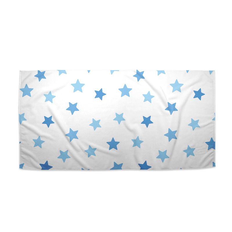 Ručník SABLIO - Modré hvězdy na bílé 50x100 cm - E-shop Sablo s.r.o.