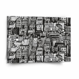 Obraz SABLIO - Kreslené mrakodrapy 150x110 cm