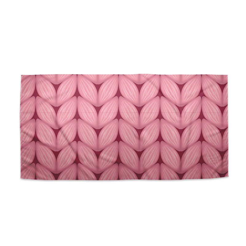 Ručník SABLIO - Růžové pletení z vlny 50x100 cm - E-shop Sablo s.r.o.