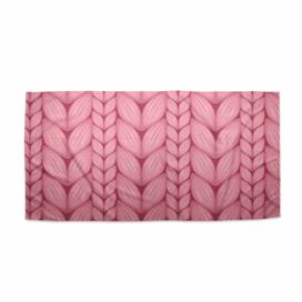 Ručník SABLIO - Růžové pletení 50x100 cm