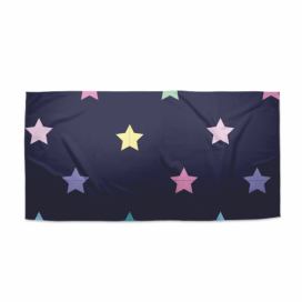Ručník SABLIO - Hvězdy na modré 50x100 cm