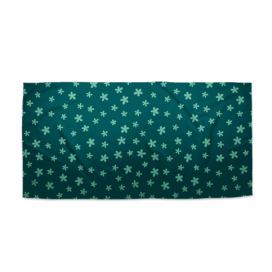 Ručník SABLIO -  Zelené hvězdy 50x100 cm