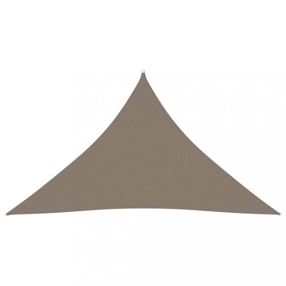 Stínící plachta trojúhelníková 5 x 5 x 6 m oxfordská látka Dekorhome Hnědá - DEKORHOME.CZ