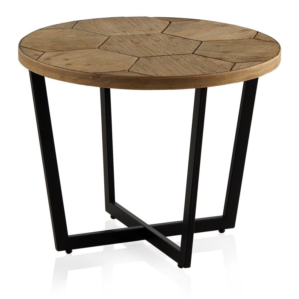 Konferenční stůl s černou železnou konstrukcí Geese Honeycomb, ⌀ 59 cm - Bonami.cz