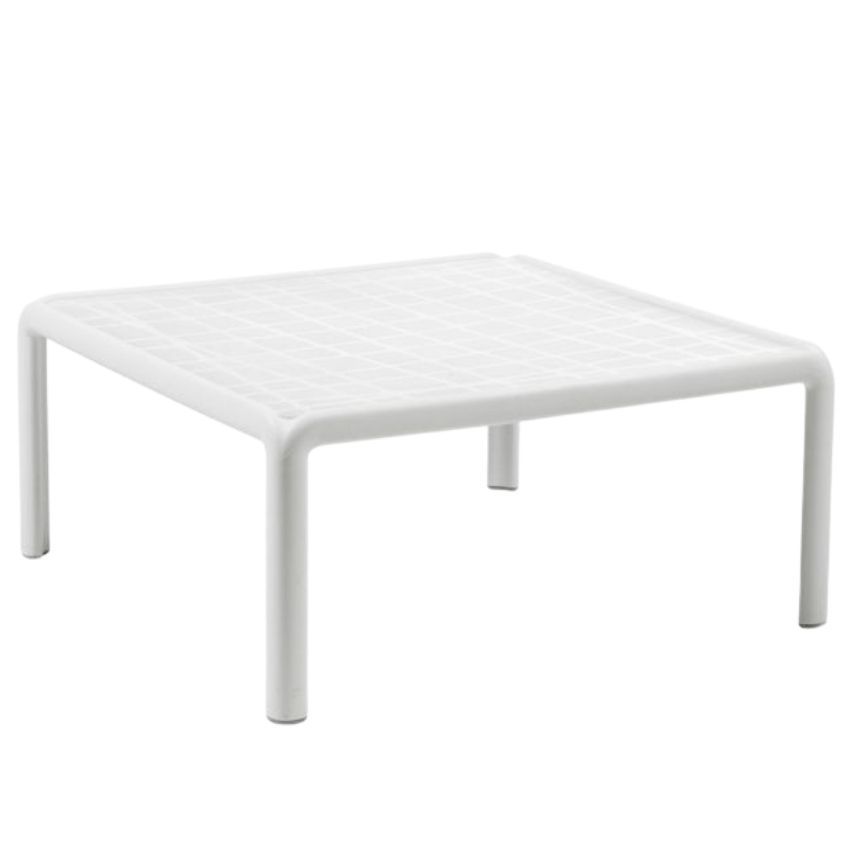 Nardi Bílý plastový zahradní konferenční stolek Komodo Tavolino 70 x 70 cm - Designovynabytek.cz