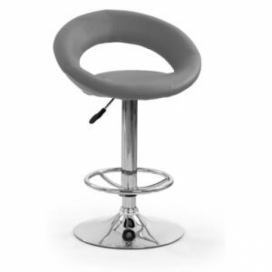 Barová židle Halmar H-15, eko popel / chrom