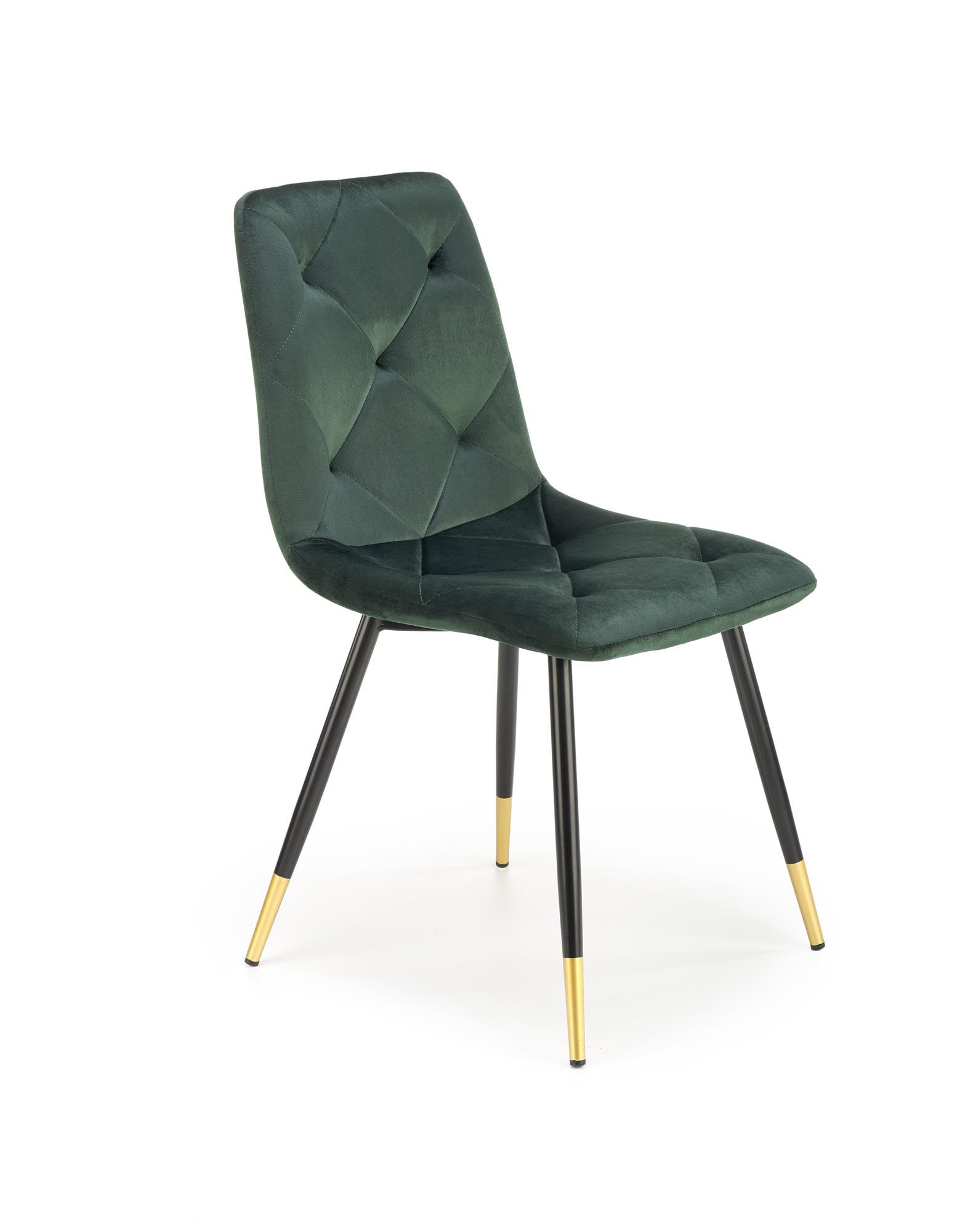 Jídelní židle K438 Halmar Tmavě zelená - DEKORHOME.CZ
