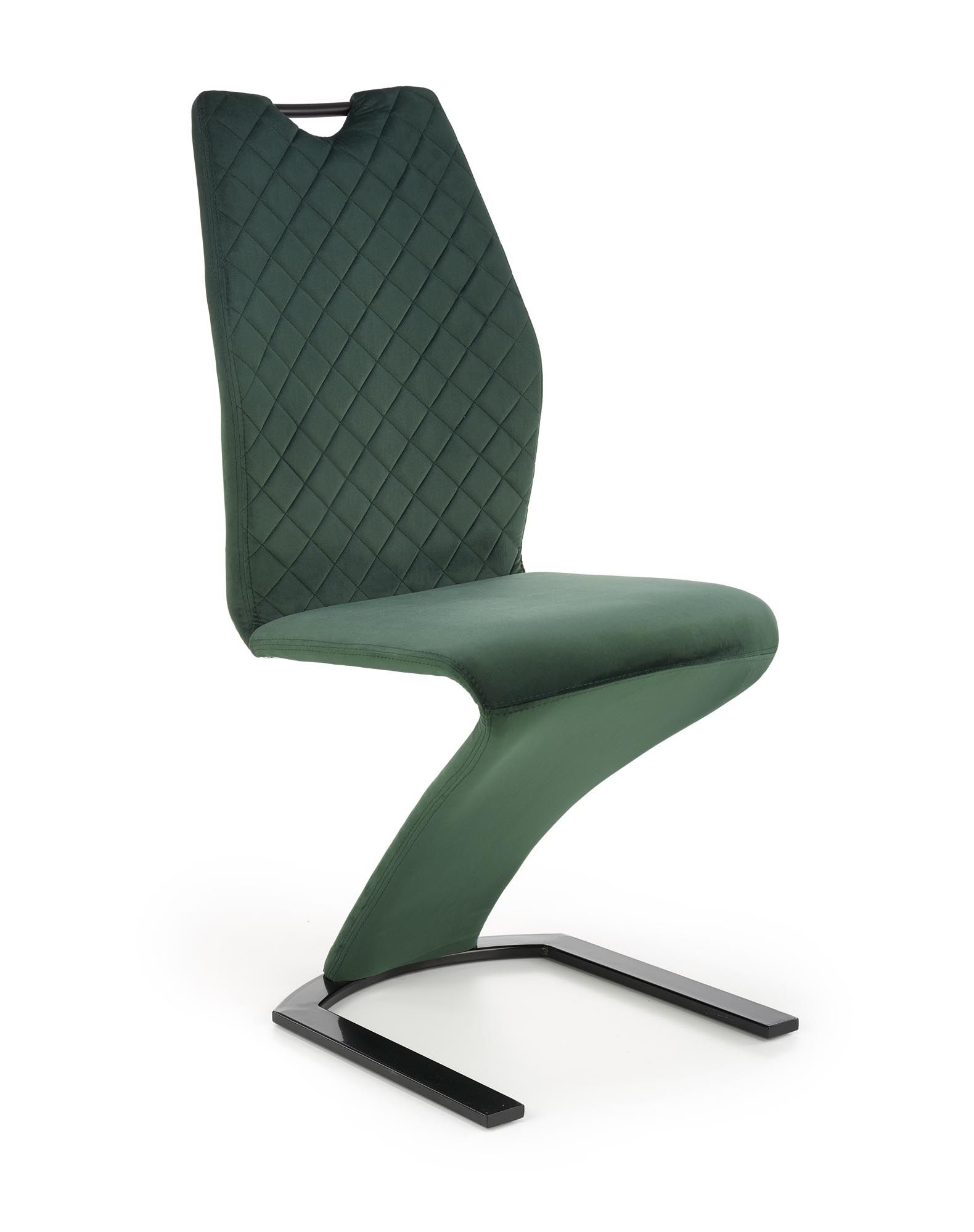 Jídelní židle K442 Halmar Tmavě zelená - DEKORHOME.CZ