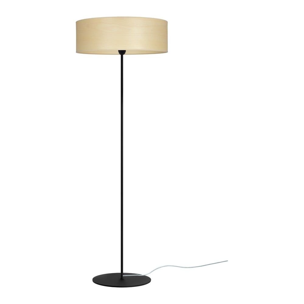 Černá stojací lampa s detailem ve stříbrné barvě Sotto Luce Tres XL, ⌀ 45 cm - Bonami.cz