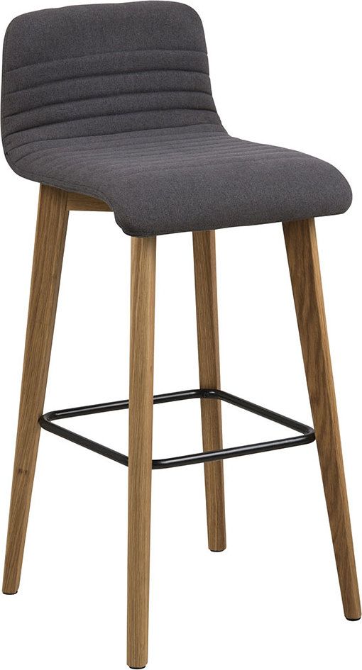 Design Scandinavia Barová židle Areta (SET 2 ks), antracit Barva: antracitová - M DUM.cz