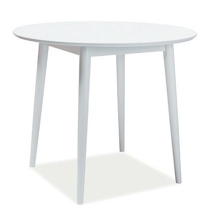 Casarredo Jídelní stůl kulatý LARSON 90x90 cm bílá - ATAN Nábytek