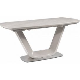 Jídelní stůl rozkládací 160x90 ARMANI ceramic šedá Mdum