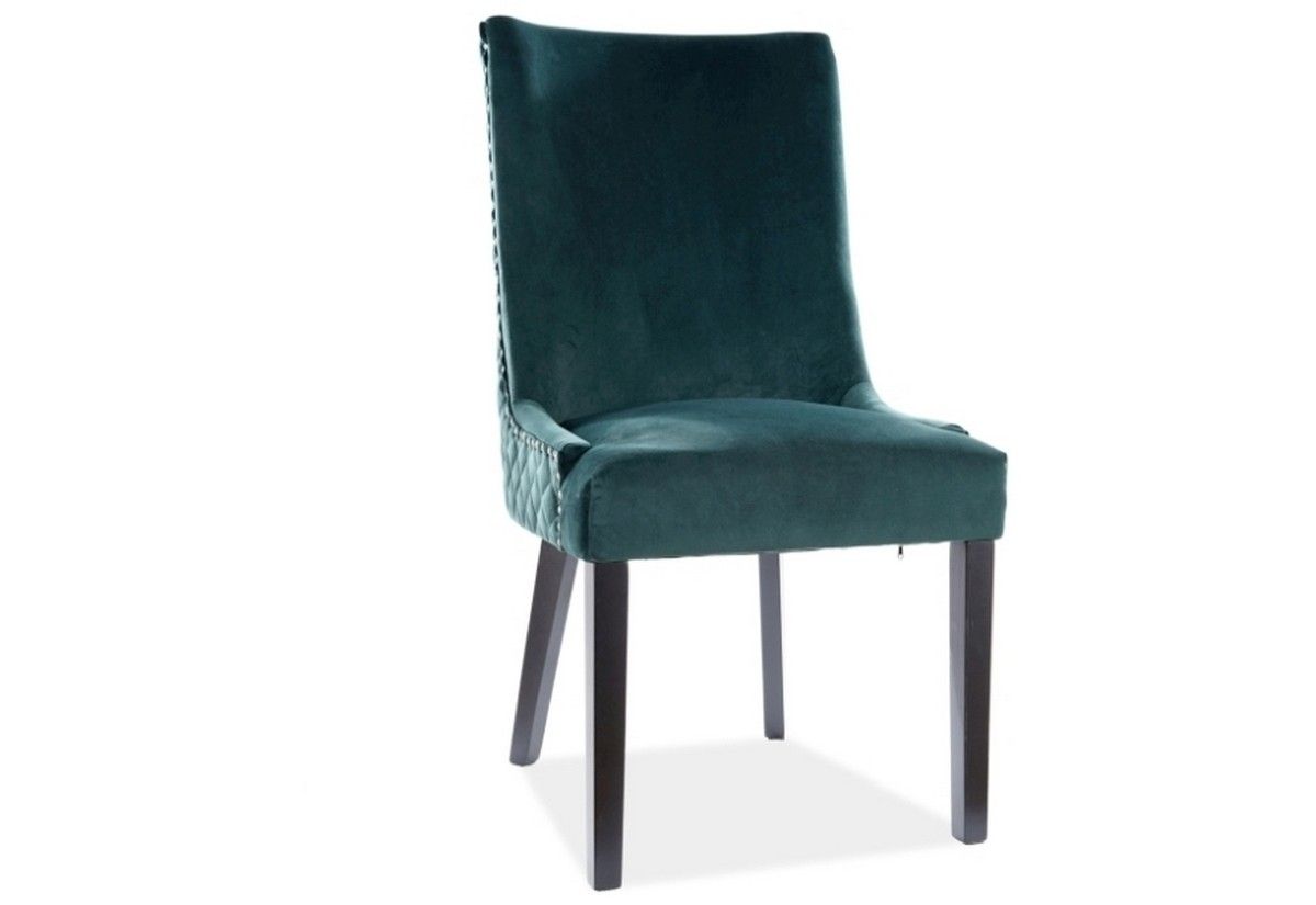 Židle LEON VELVET Černá Konstrukce/Zelený BLUVEL78 - Expedo s.r.o.