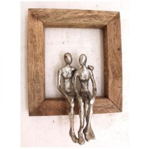 Nástěnná dekorace Muž a žena v objetí 30cm - KARE