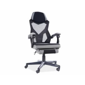 Židle kancelářská Q939 Černý/šedý