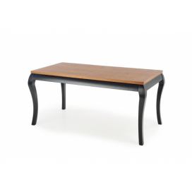 WINDSOR stůl rozkládací 160240x90x76 cm Barva tmavý Dub/Černý