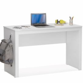 Jednoduchý psací stůl Pure - bílá