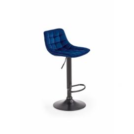 H95 Barová židle tmavě modrá