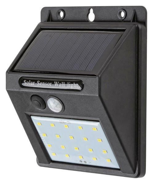Rabalux 7880 Ostrava venkovní solární svítidlo LED 1,3W/100lm 4000K IP44 černá, senzor - Svítidla FEIM