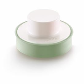 Zeleno-bílá forma na tvarování bezmasých placek Lékué Veggie