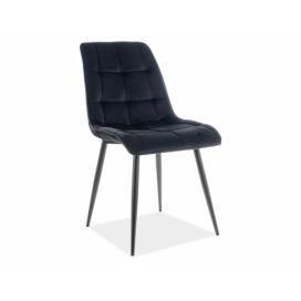 Židle CHIC MATT VELVET 99 Černá Konstrukce / Černý