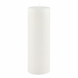 Bílá svíčka Ego Dekor Cylinder Pure, doba hoření 60 h