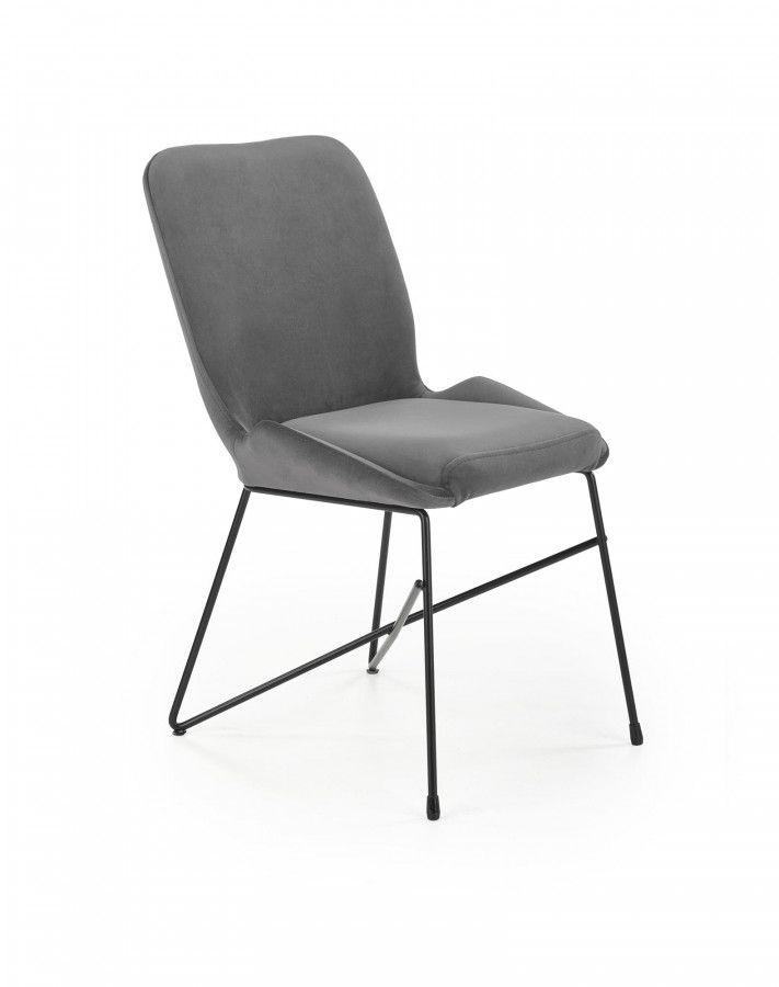 Halmar Jídelní židle K454 - šedá - ATAN Nábytek