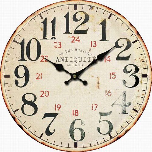 Dřevěné nástěnné hodiny Antiquité, pr. 34 cm - 4home.cz