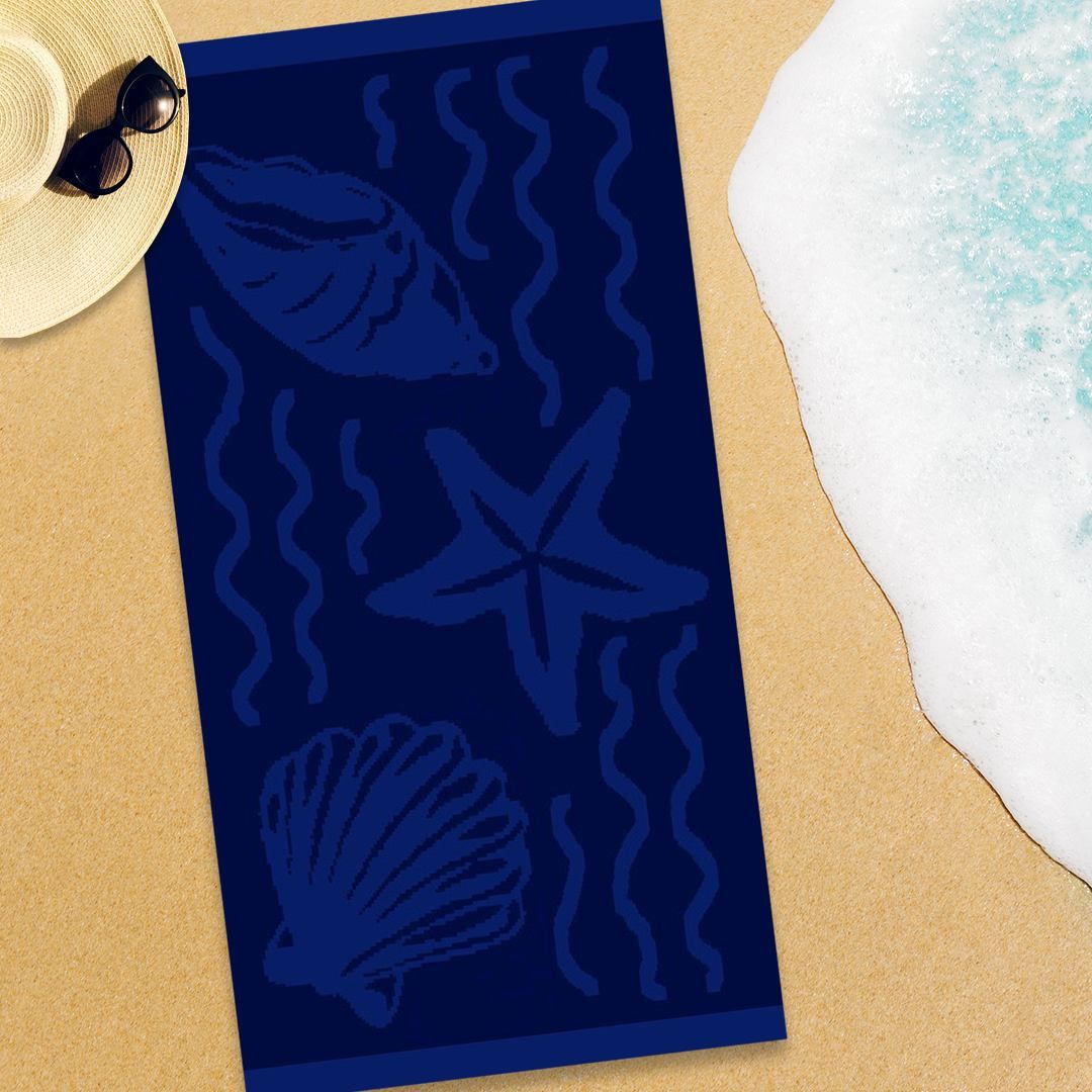 Plážová osuška Sea modrá - Výprodej Povlečení