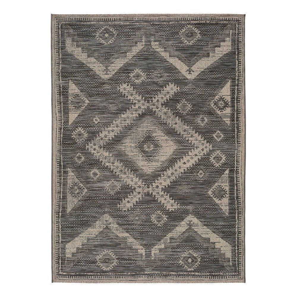Šedý venkovní koberec Universal Devi Ethnic, 80 x 150 cm - Bonami.cz