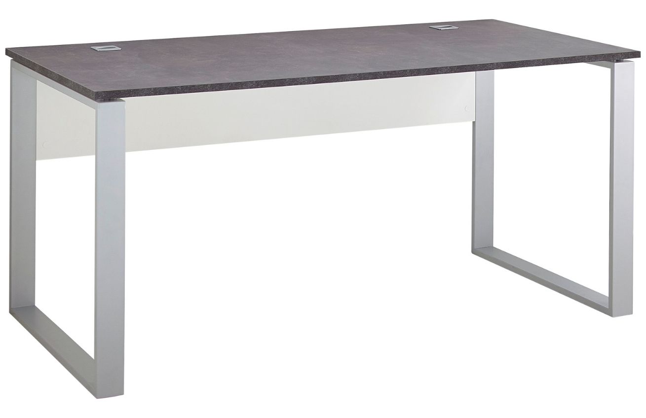 Bílo hnědý dřevěný pracovní stůl GEMA Alaine 160 x 80 cm - Designovynabytek.cz