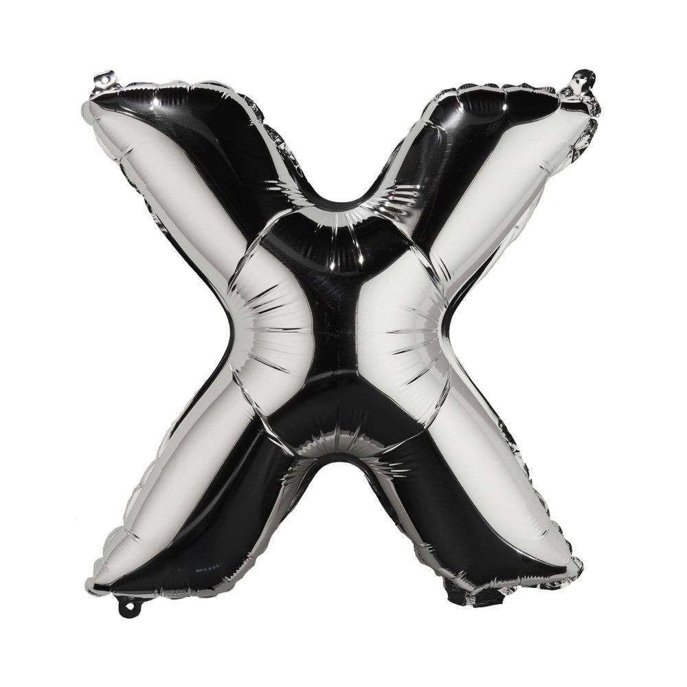 UPPER CLASS Fóliový balónek \"X\" - stříbrná - Butlers.cz