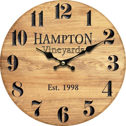 Dřevěné nástěnné hodiny Hampton, pr. 34 cm - 4home.cz