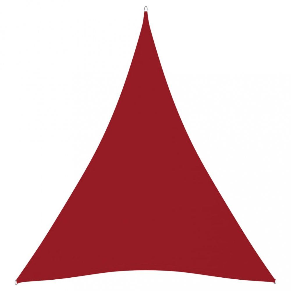 Stínící plachta trojúhelníková 3 x 4 x 4 m oxfordská látka Dekorhome Červená - DEKORHOME.CZ
