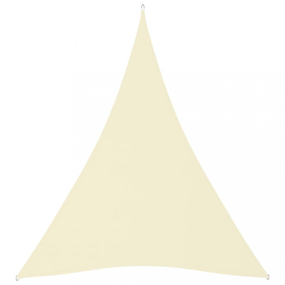 Stínící plachta trojúhelníková 3 x 4 x 4 m oxfordská látka Dekorhome Krémová - DEKORHOME.CZ