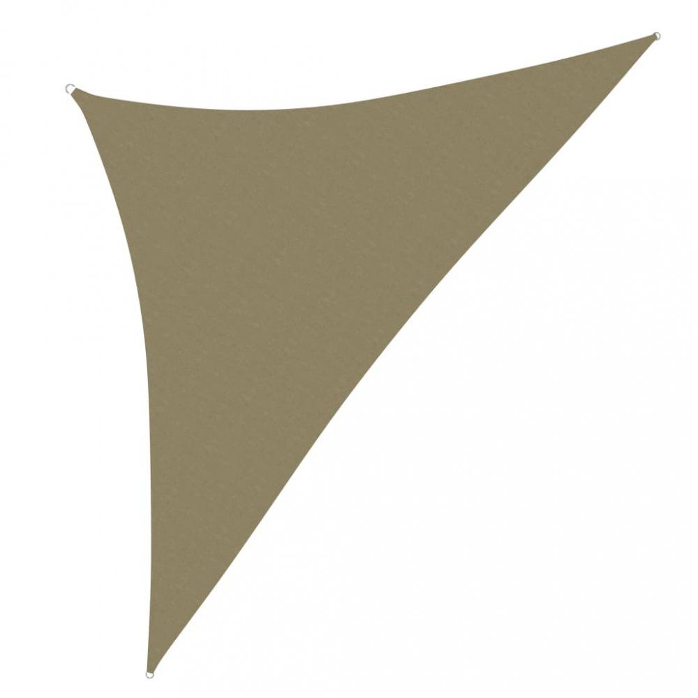 Stínící plachta trojúhelníková 3,5 x 3,5 x 4,9 m oxfordská látka Dekorhome Béžová - DEKORHOME.CZ
