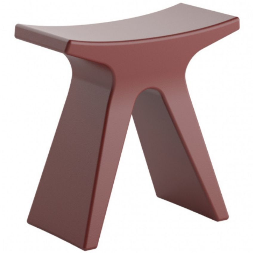 Vínově červená plastová stolička COLOS PIGRECO 43 cm - Designovynabytek.cz