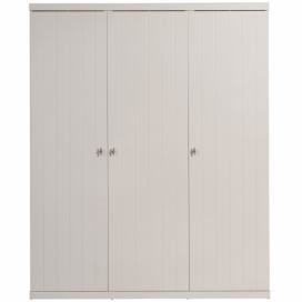 Bílá dřevěná skříň Vipack Robin 205 x 166 cm