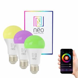  NEO LITE SMART sada 3x žárovka LED E27 9W RGB+CCT barevná a bílá, stmívatelná, Wi-Fi, TUYA 07712C