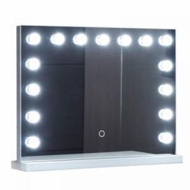   Aquamarin Koupelnové LED zrcadlo Holywood, 58 x 43 cm\r\n