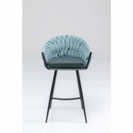 Modrozelená barová židle Knot