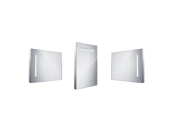Koupelnové LED zrcadlo s ostrými rohy, 500x700mm - FORLIVING