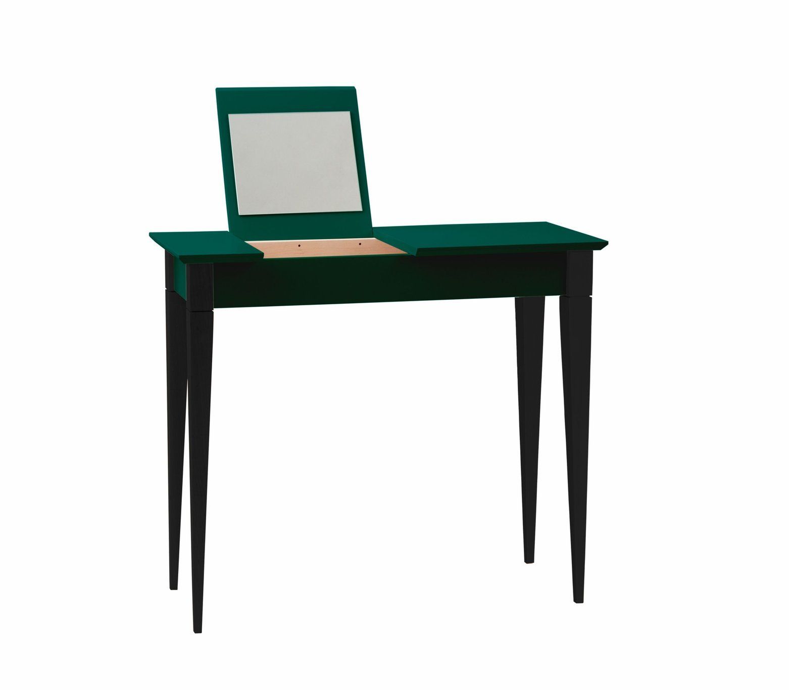 Ragaba Toaletní stolek Svante, 65x35x74 cm, lahvově zelená/černá - MUJ HOUSE.cz