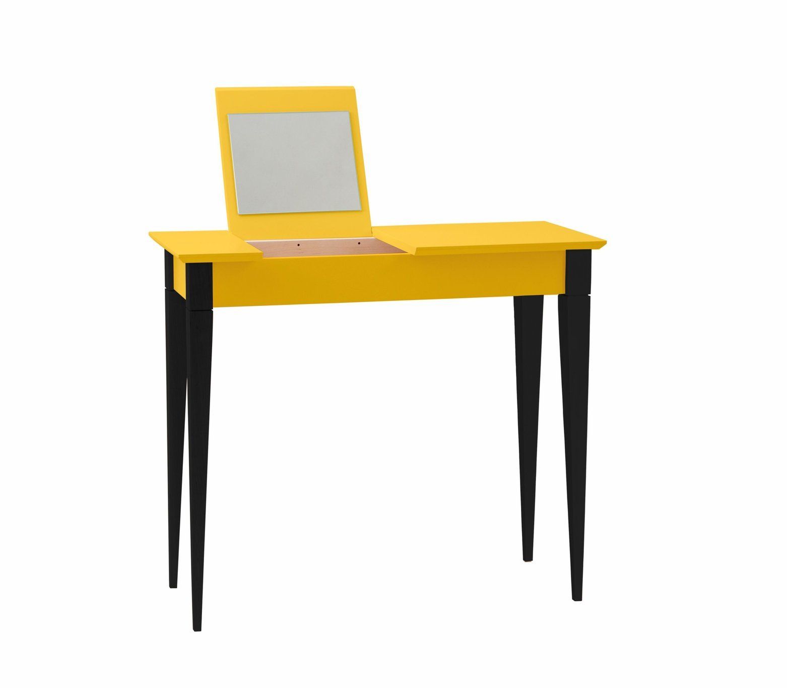Ragaba Toaletní stolek Svante, 65x35x74 cm, žlutá/černá - MUJ HOUSE.cz