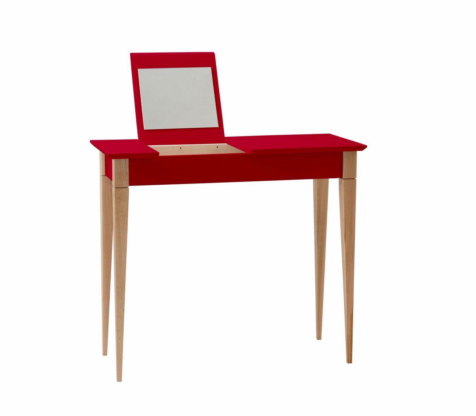 Ragaba Toaletní stolek Svante II, 85x35x74 cm, červená/přírodní - MUJ HOUSE.cz