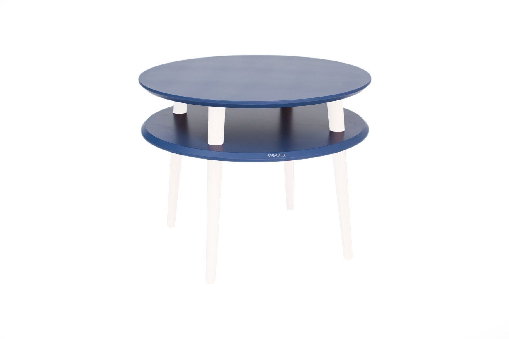 Ragaba Konferenční stolek Iram Small, 57x57x45 cm, námořní modrá/bílá - MUJ HOUSE.cz