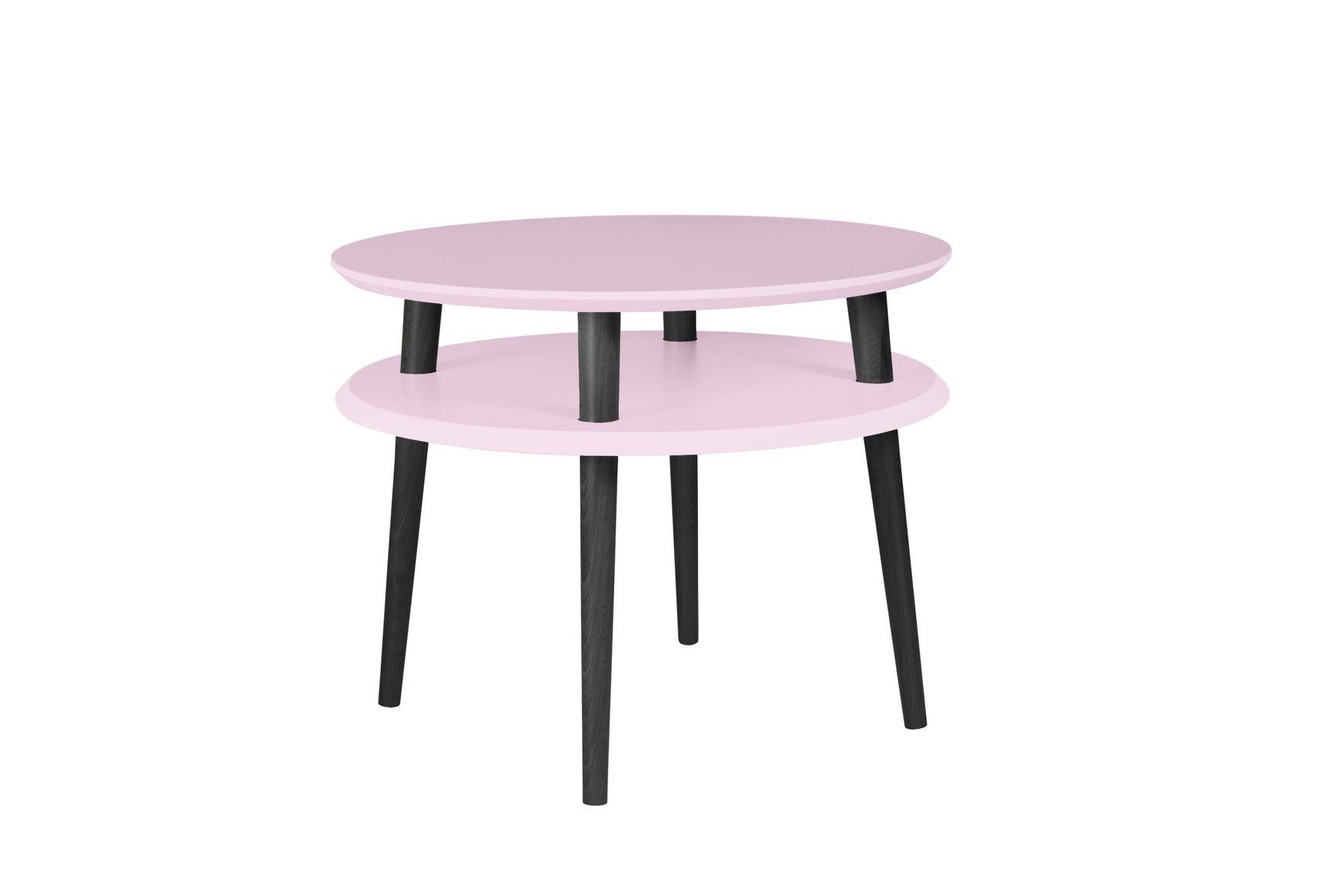 Ragaba Konferenční stolek Iram Small, 57x57x45 cm, růžová/černá - MUJ HOUSE.cz